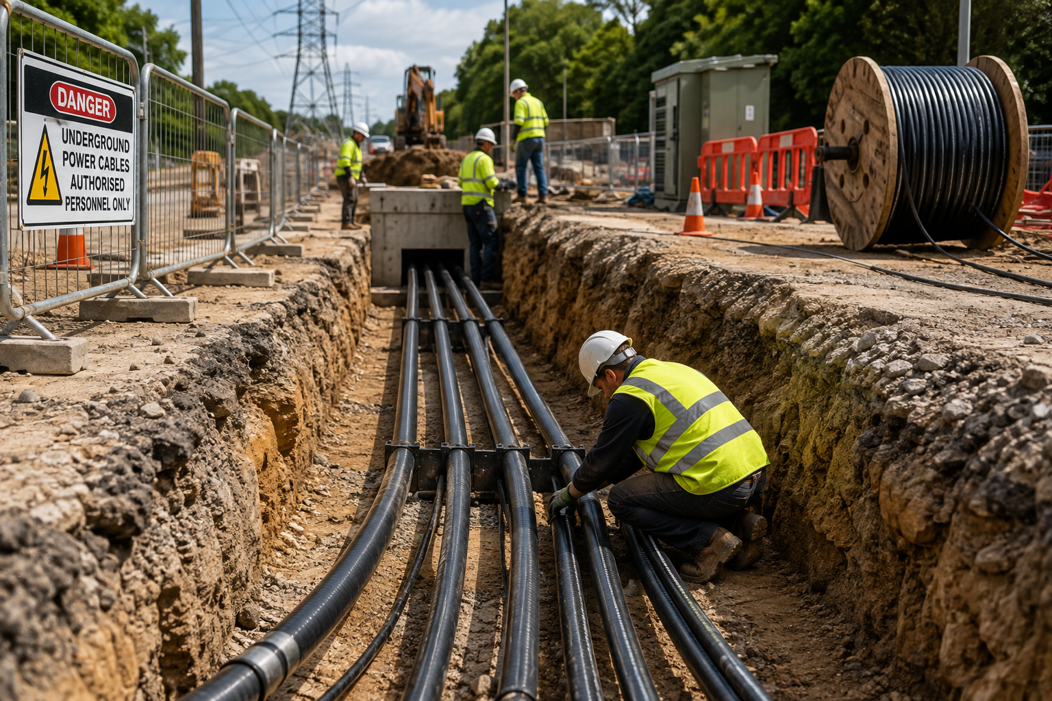 Underground Power & Control Cable Installation